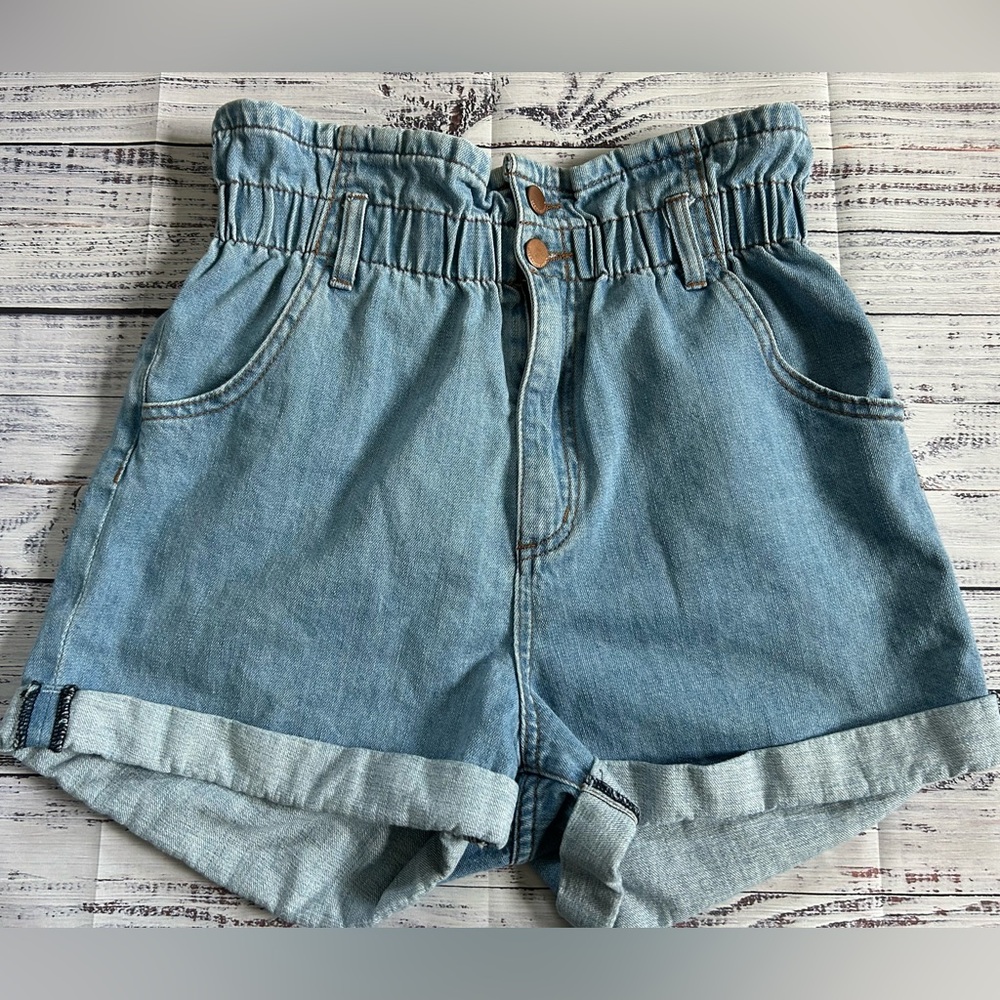See Thru‎ Soul Women’s High Waist Blue Denim Shorts size 29